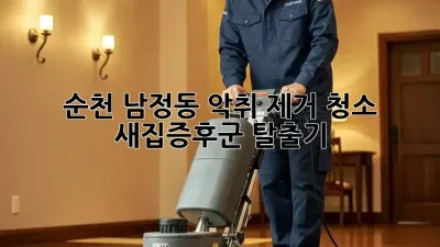 🏡 순천 남정동 악취 제거 청소, 새집증후군 탈출기! 💨